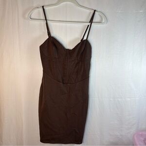 Wild Fable Chocolate Brown Mini Dress Size Small